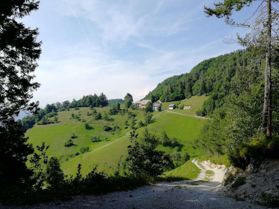 Pogled proti vasi Sv. Barbara